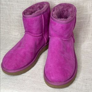 UGG Classic Short Pink Shearling Boots